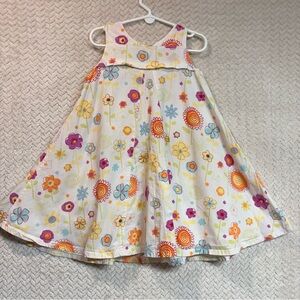 Vintage Catimini France Floral Sun Dress Girl 6A/114 Cotton Pleated Whimsical